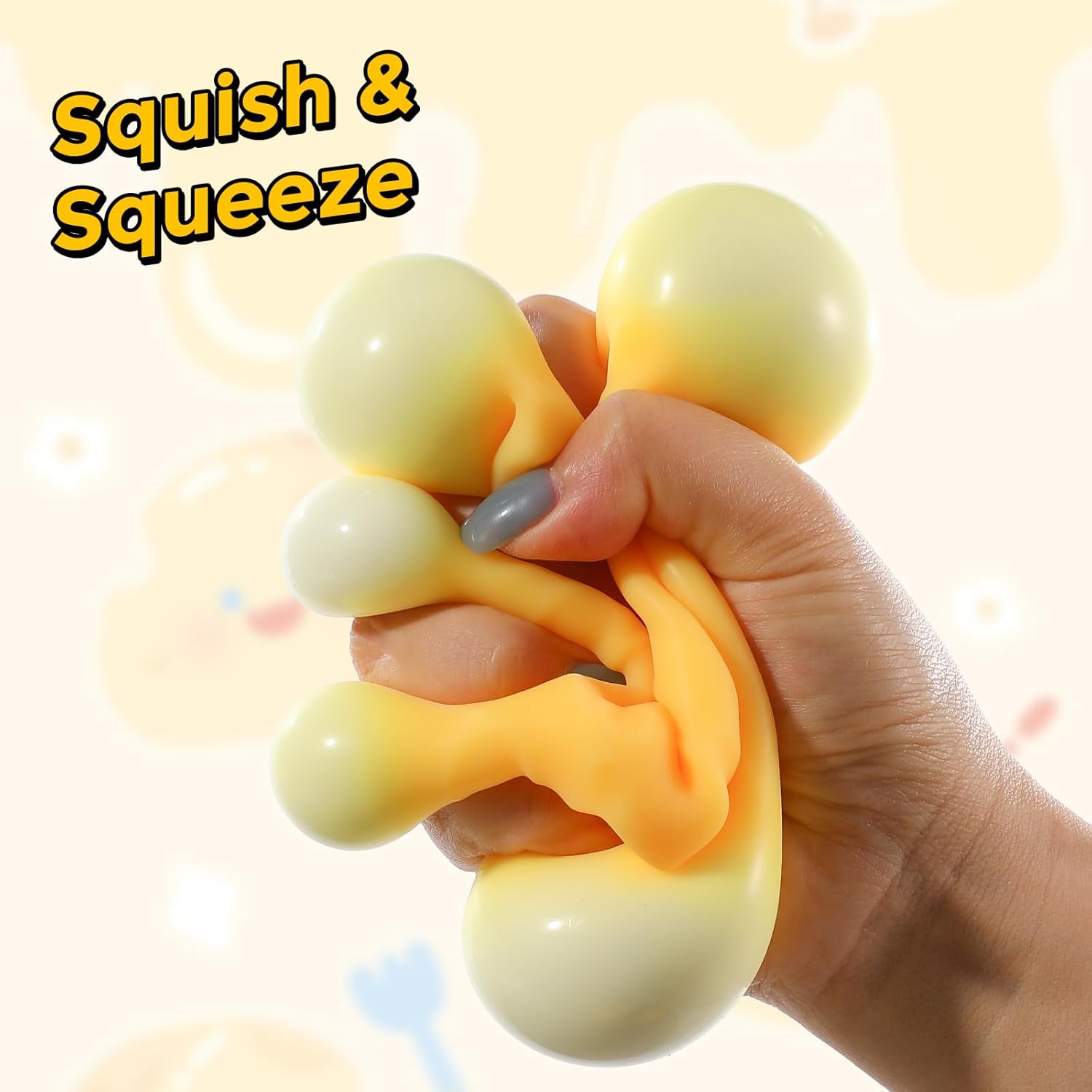 Cheese Squishy (6Cm),Cheese Block Squeeze Toy,Squishies Stress Relief Fidget Toys,Stocking Stuffer Novelty Birthday Gifts for Kids Teens Boys Girls (2.4 Inch)